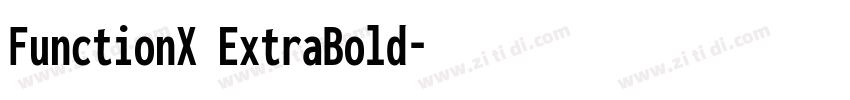 FunctionX ExtraBold字体转换